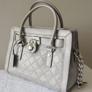 NEW Michael Kors Hamilton Quilted Micro Stud East